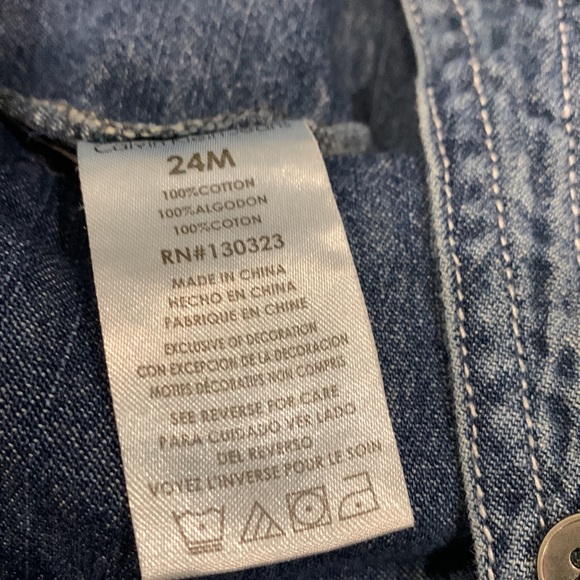 Calvin Klein Jean Overalls with Calvin Klein Print in size 24M - Picture 6 of 6